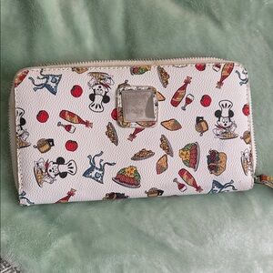 Dooney & Bourke White Wallet with Food Motif